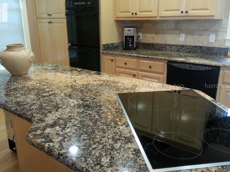 hsstone.vn Granite America Pegasus Gold Cooktop Island