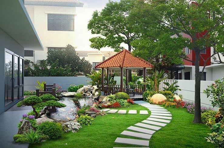 Mẫu đá lát lối đi sân vườn đẹp