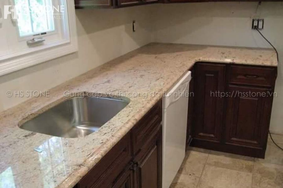 Đá Granite là loại đá bàn bếp phổ biến nhất hiện nay