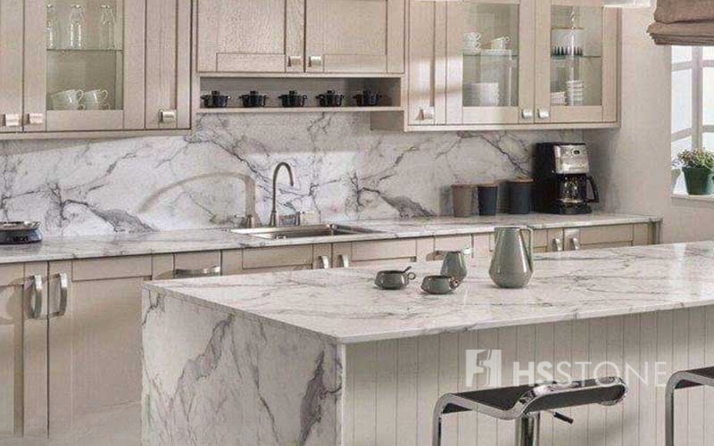 dùng đá granite làm tăng tính thẩm mỹ cho căn bếp