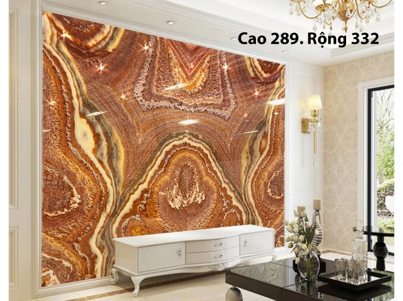 Mẫu tranh đá đối xứng marble màu vàng