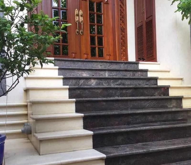 bac tam cap op da Bậc tam cấp ốp đá nhân tạo