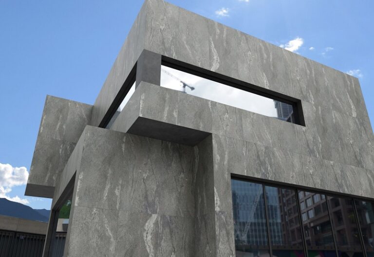 Đá slabstone ứng dụng trong việc ốp mặt tiền ngoại thất