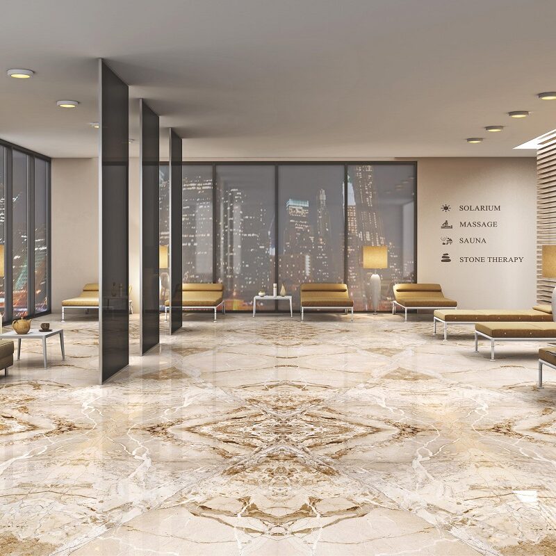 BLUE BRESCIA BOOKMATCH 80X160 High Gloss 3D