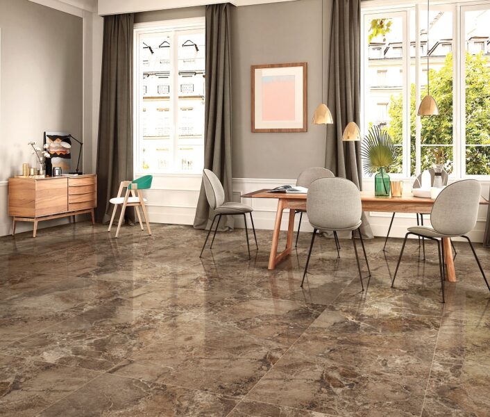 BRECCIA PARADISO 80x160 High Glossy 3D Gạch 80x160 nên dùng ở đâu để phát huy hiệu ứng khổ lớn?