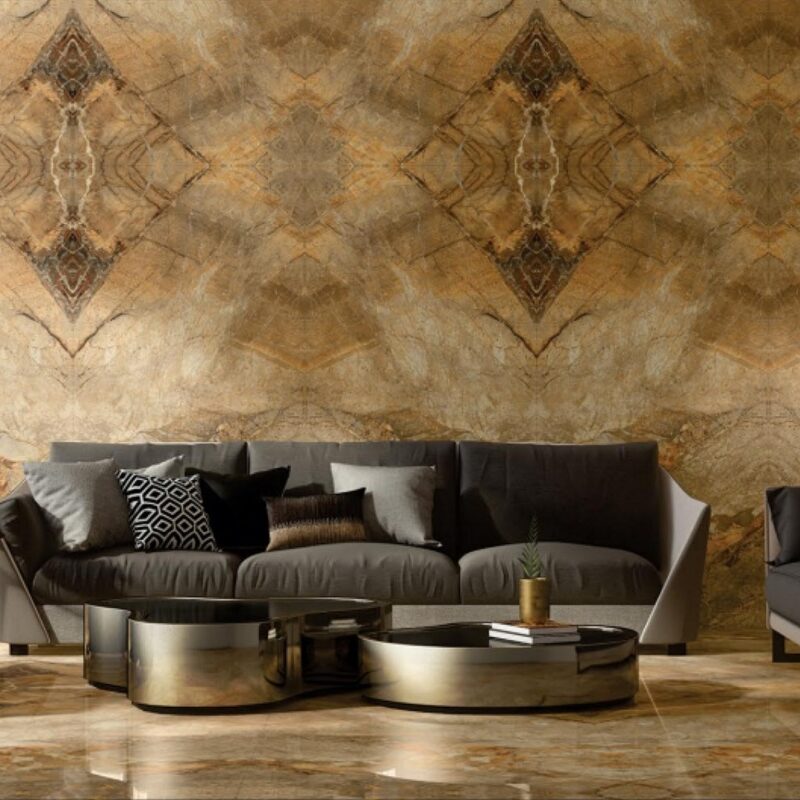 BRECCIA SANDY BOOKMATCH 80X160 High Gloss 3D Background