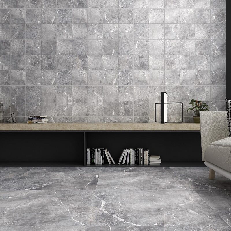 CLAROS GREY 80x80 High Glossy 3D 1