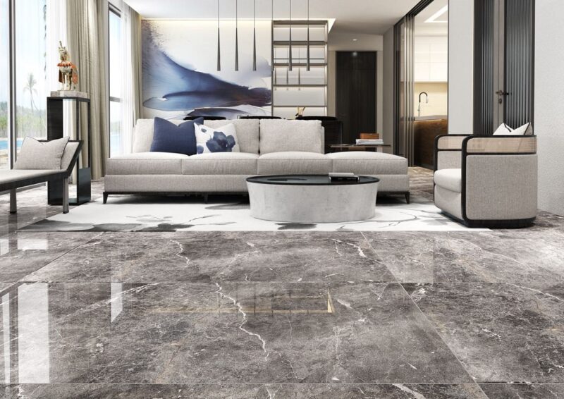 CLAROS GREY 80x80 High Glossy 3D 2
