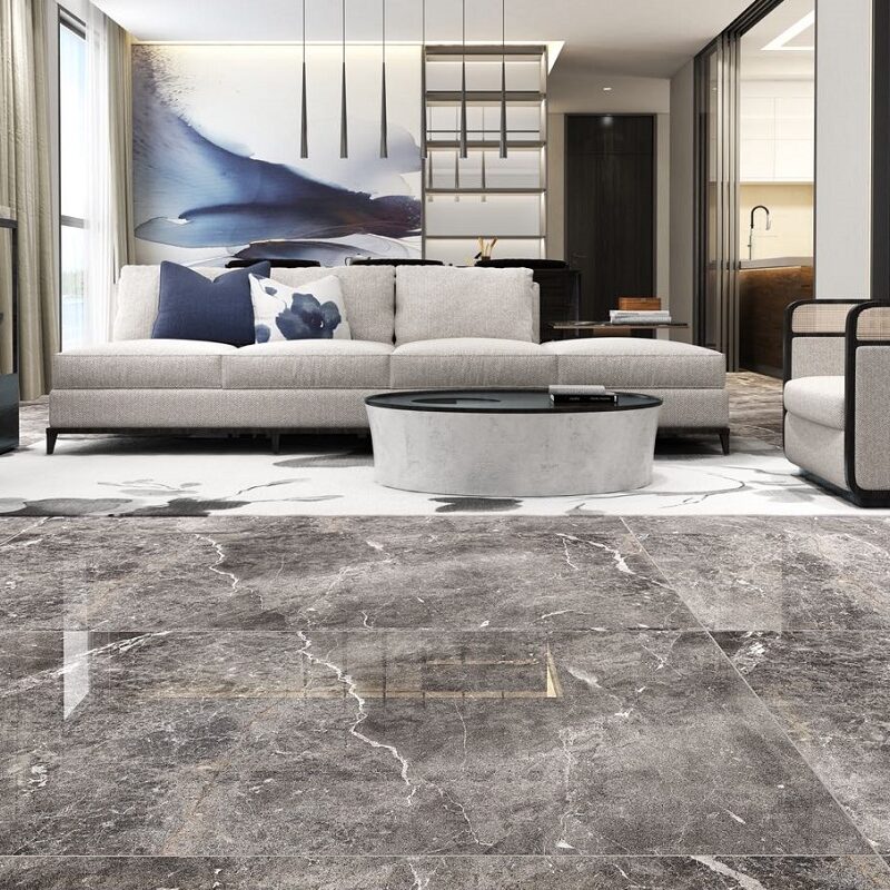 CLAROS GREY 80x80 High Glossy 3D 2