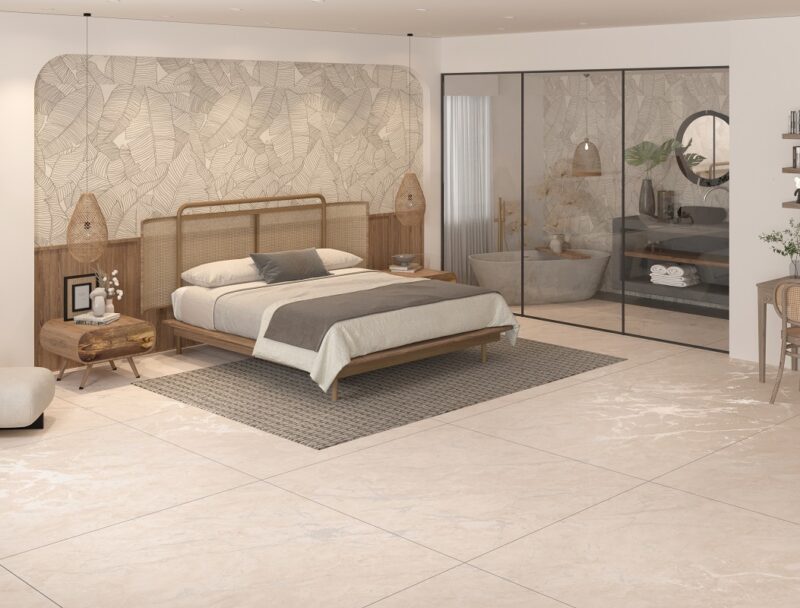 LUCIDO BEIGE ENDLESS 120x120 Matt Caving 3D