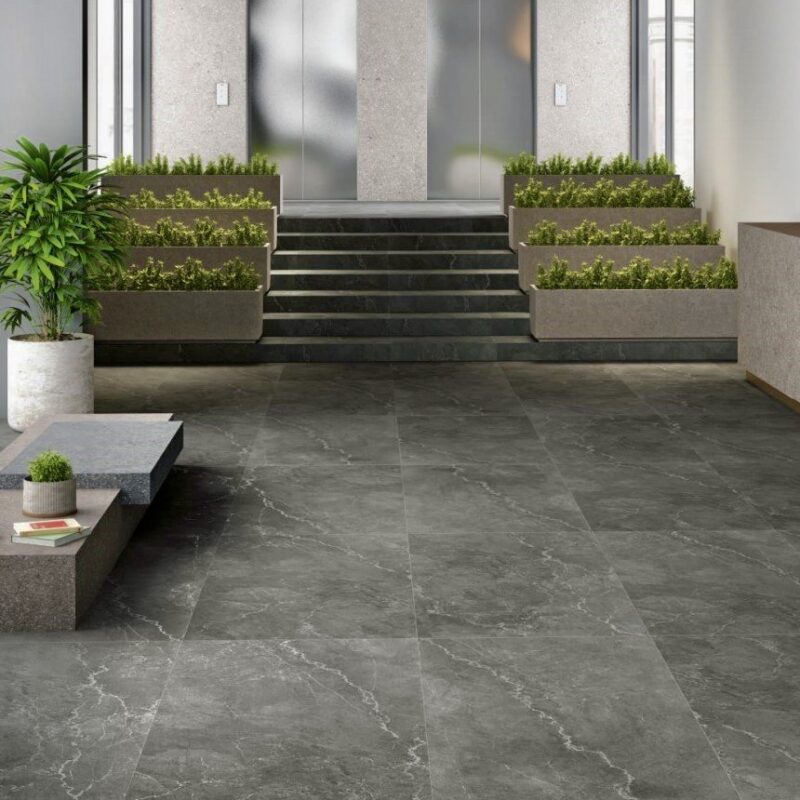 MOON NERO ROYAL 60x120 Matt Caving 3D 1