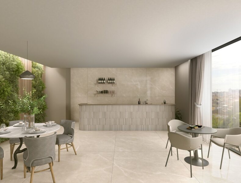MOSCATO TAUPE 120x120 Polished 3D Vì sao gạch khổ lớn 120x120 được ưa chuộng?