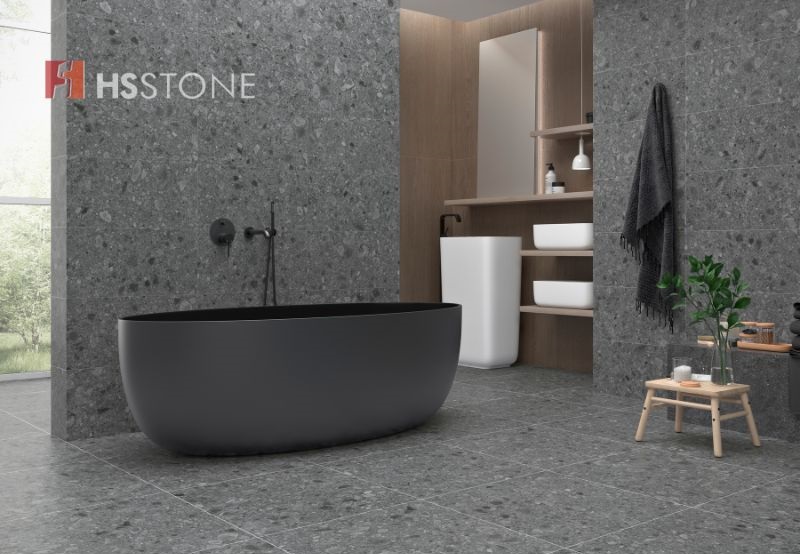 Mẫu gạch kích thước 60x60 dễ dàng phối hợp với nội thất