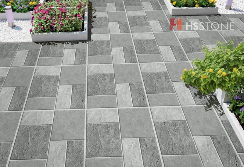 mau gach lat san vuon kich thuoc lon 80x80 chong tron truot Mẫu gạch lát sân vườn kích thước lớn 80x80 chống trơn trượt
