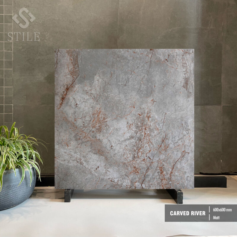 CARVED RIVER GREY 600x600 Matt Preview