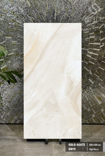 GOLD AGATE ONYX 800x1600 High Glossy Preview Mẫu gạch 80x160 vân Onyx kem, vàng