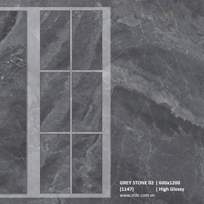 GREY STONE 02 1147 600x1200 High Glossy Random