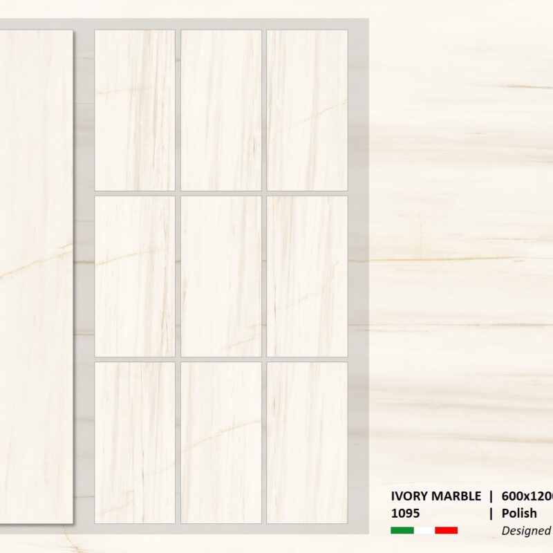 IVORY MARBLE 1095 600x1200 Polish Random