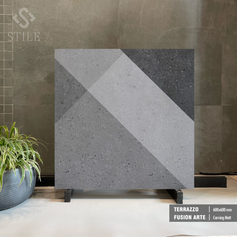 TERRAZZO FUSION ARTE 600x600 Carving Matt Preview