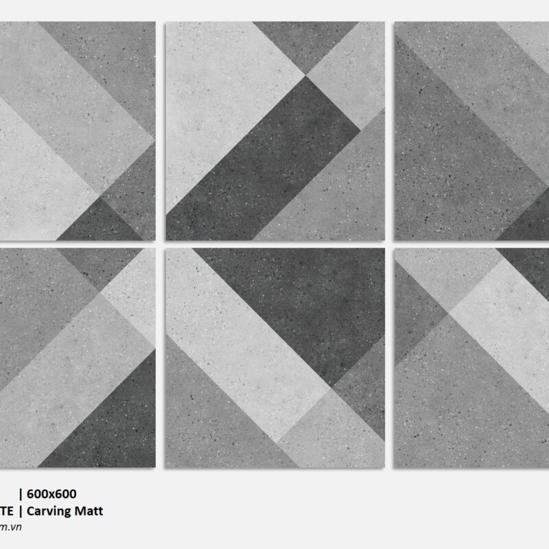 TERRAZZO FUSION ARTE 600x600 Carving Matt Random