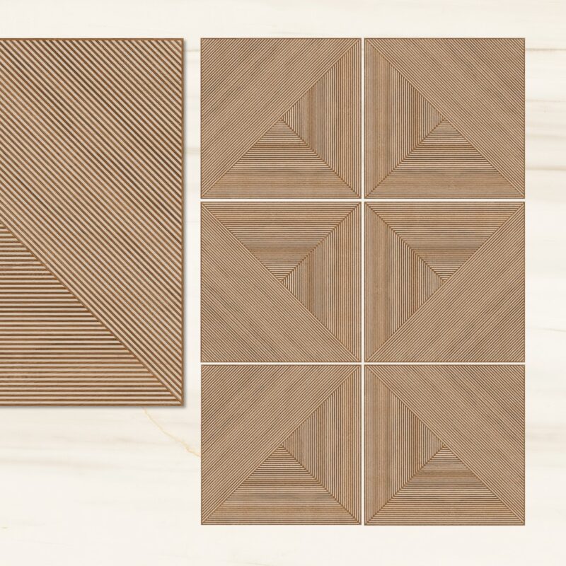 WOOD LINEAR 600x600 Carving Matt Random