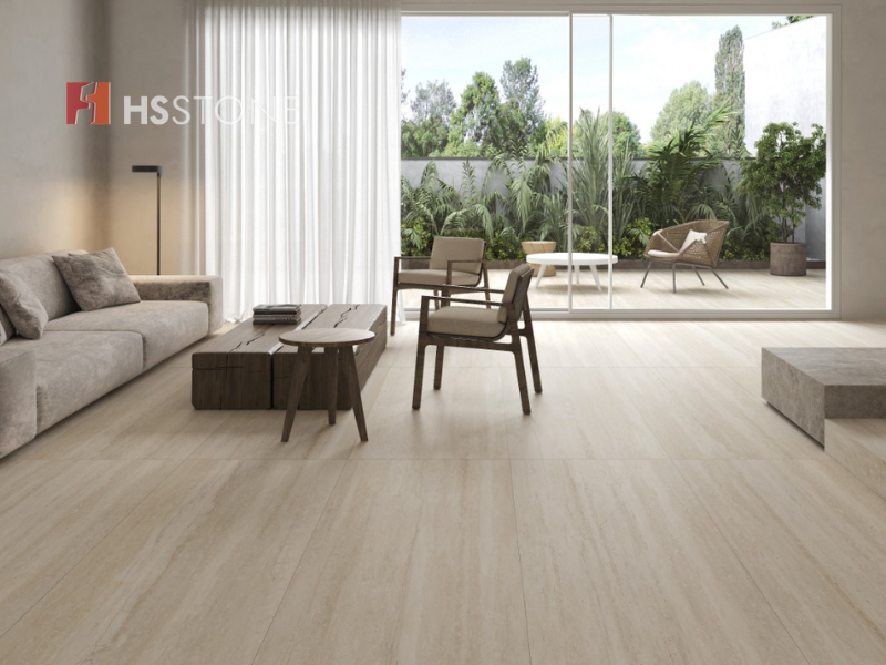gach travertine duoc ung dung de lat nen nha tinh te Gạch travertine được ứng dụng để lát nền nhà tinh tế