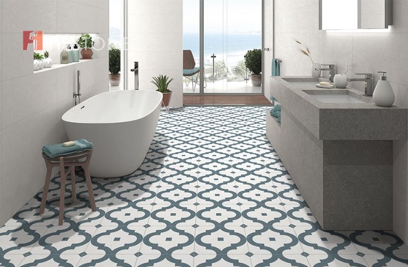 mau gach bong lat nen phong tam Mẫu gạch bông lát nền phòng tắm