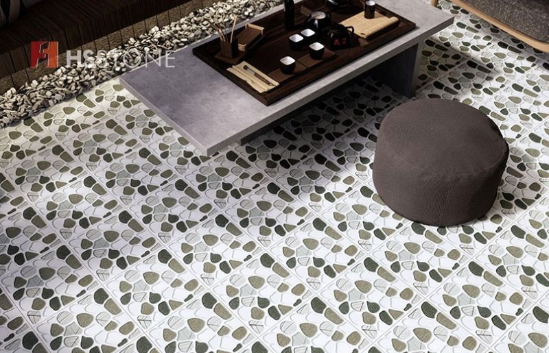 Mẫu gạch giả sỏi, đá suối lát sân vườn