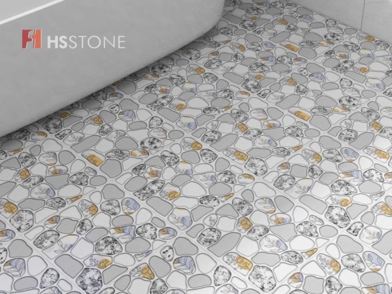 mau gach gia soi op lat phong tam Mẫu gạch giả sỏi ốp lát phòng tắm
