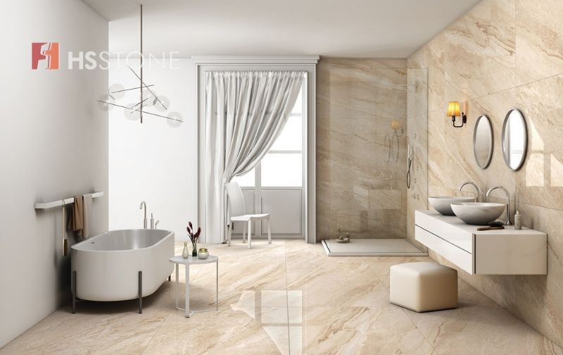 Mẫu gạch kích thước 80x160 khổ lớn vân đá