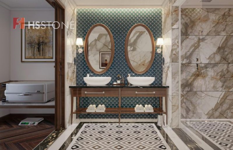 Mẫu gạch kích thước lớn họa tiết 3D sáng tạo