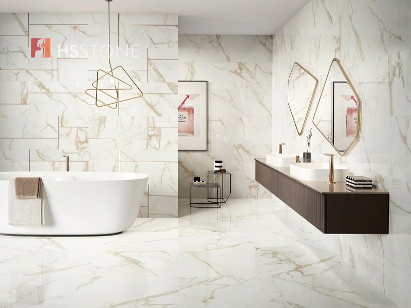 Mẫu gạch vân đá kích thước 30x60cm dành cho các khu vực diện tích hạn chế