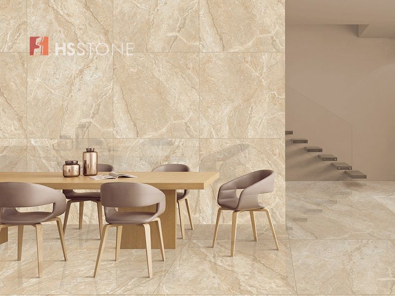 Mẫu gạch vân đá màu ấm đem lại không gian sang trọng
