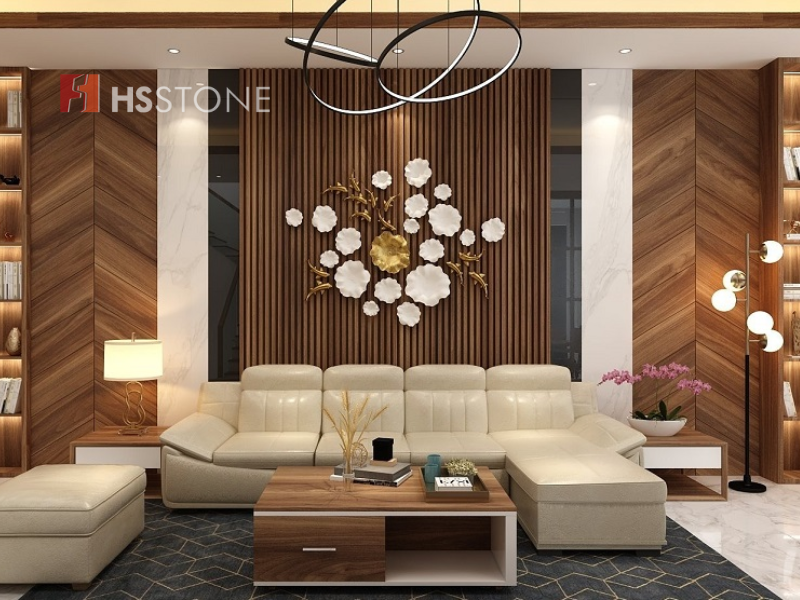 phoi mau gach op tuong theo phong cach dong que voi tong mau go Phối màu gạch ốp tường theo phong cách đồng quê với tông màu gỗ