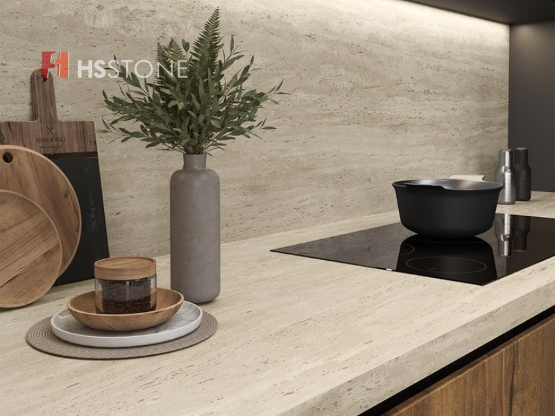 Mẫu gạch vân đá travertine kích thước 60x120