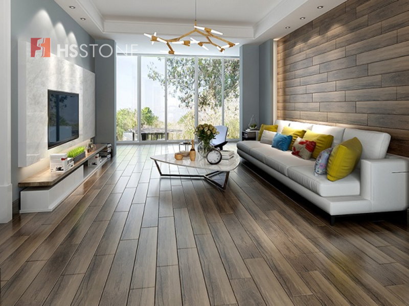 Mẫu gạch vân gỗ ốp tường đẹp