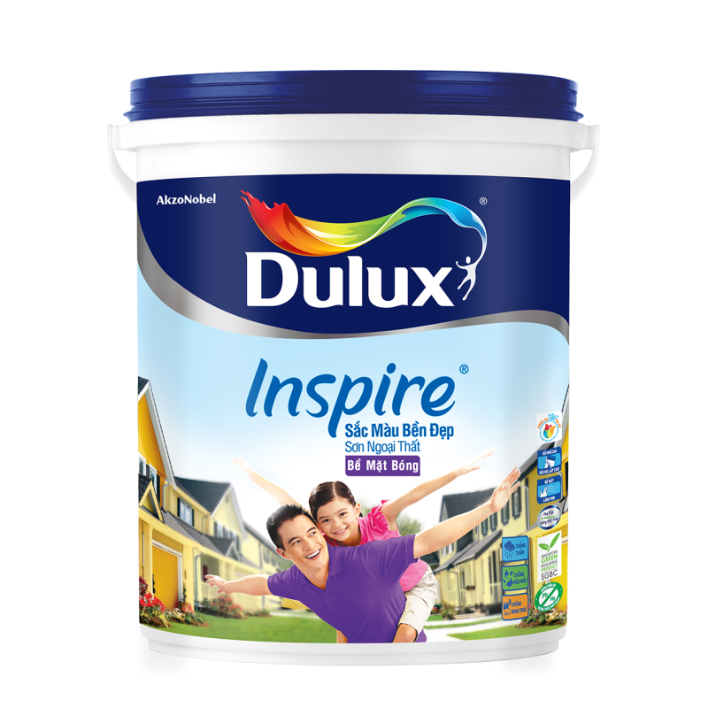 Dulux Inspire Ngoại Thất Sắc Màu Bền Đẹp Bề Mặt Bóng