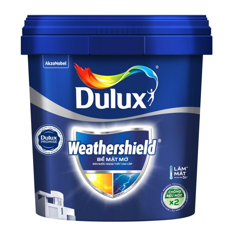 Dulux Weathershield Bề Mặt Mờ