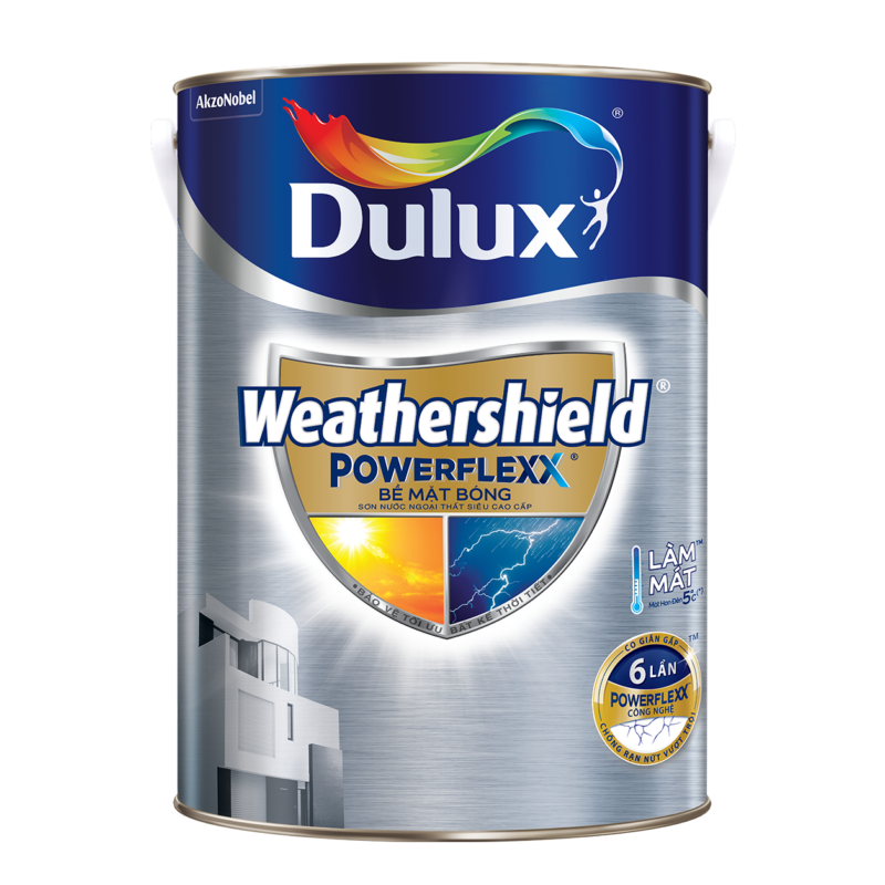Dulux Weathershield Powerflexx Bề Mặt Bóng