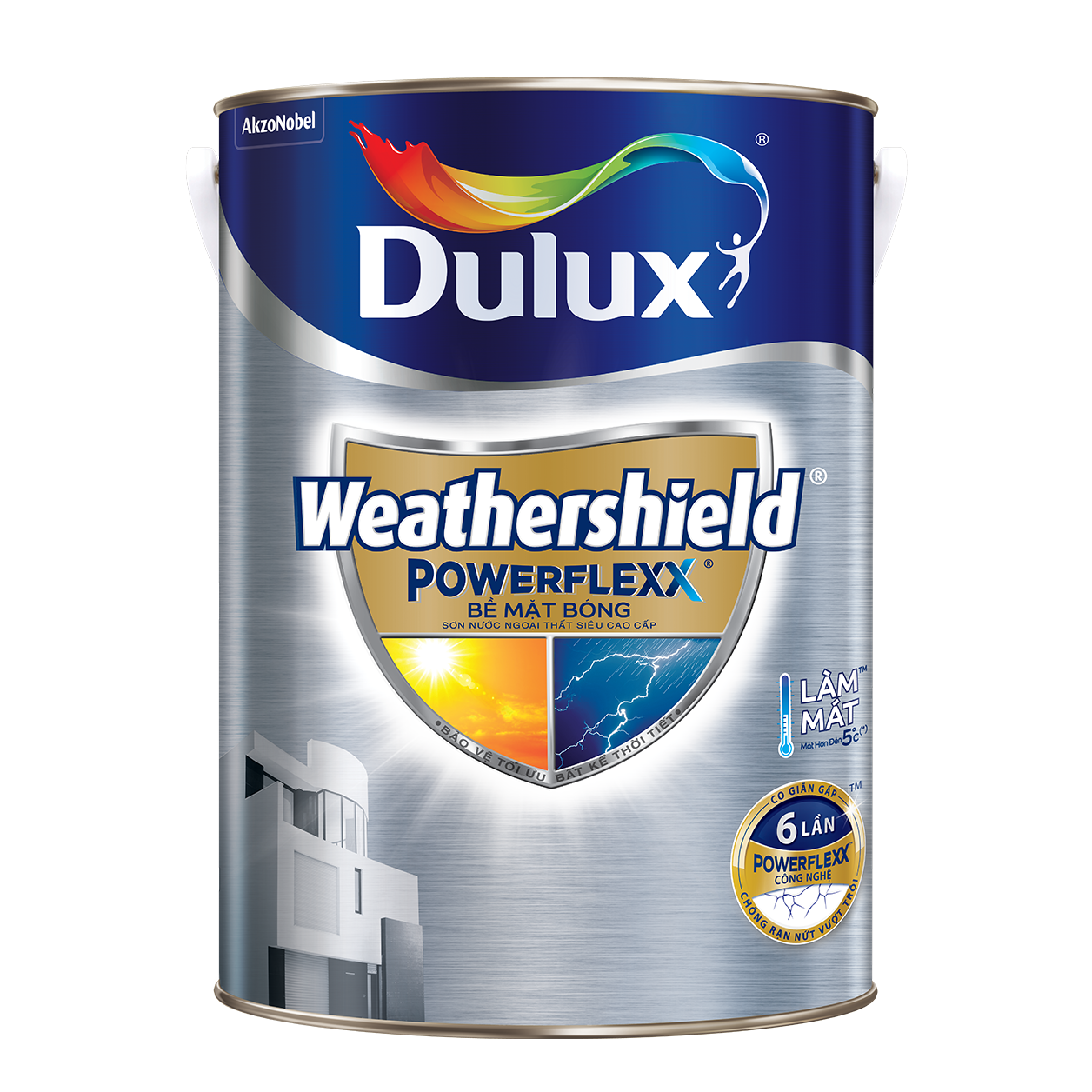 Dulux Weathershield Powerflexx Bề Mặt Bóng Dulux Weathershield Powerflexx Bề Mặt Bóng