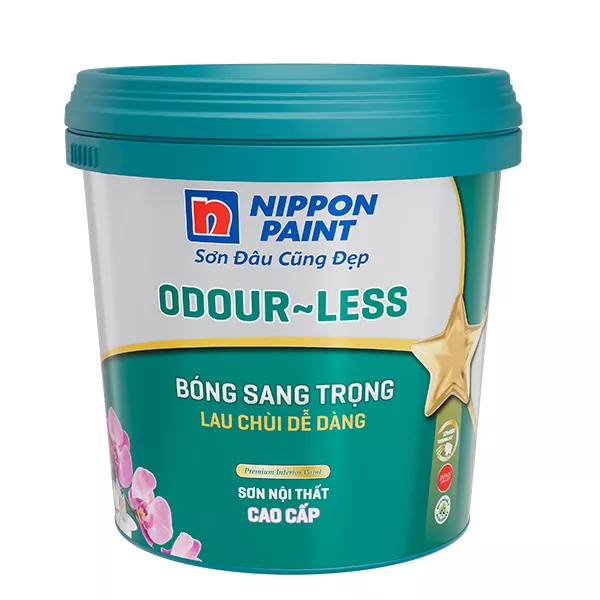 Sơn Nippon Odour less Bóng Sang Trọng