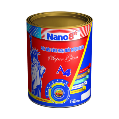 Sơn siêu bóng ngoại thất Thượng hạng A4