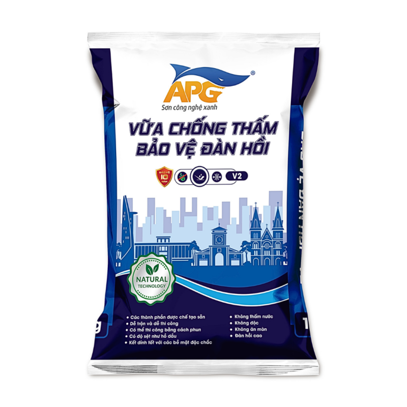 Vữa chống thấm bảo vệ đàn hồi V2