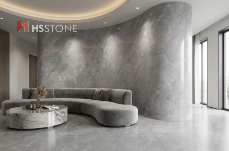 Đá nung kết uốn cong - Sản phẩm tạo xu hướng nội thất hạng sang, mềm mại