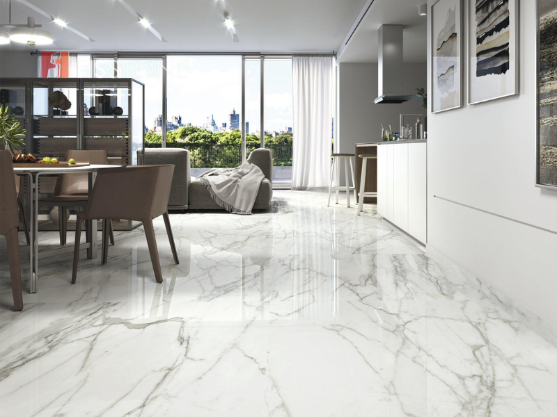 Mẫu gạch khổ lớn vân đá Marble
