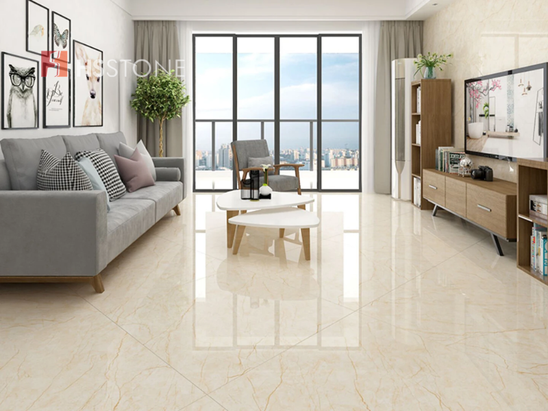Kinh nghiệm chọn gạch lát nền phòng khách có bề mặt phù hợp